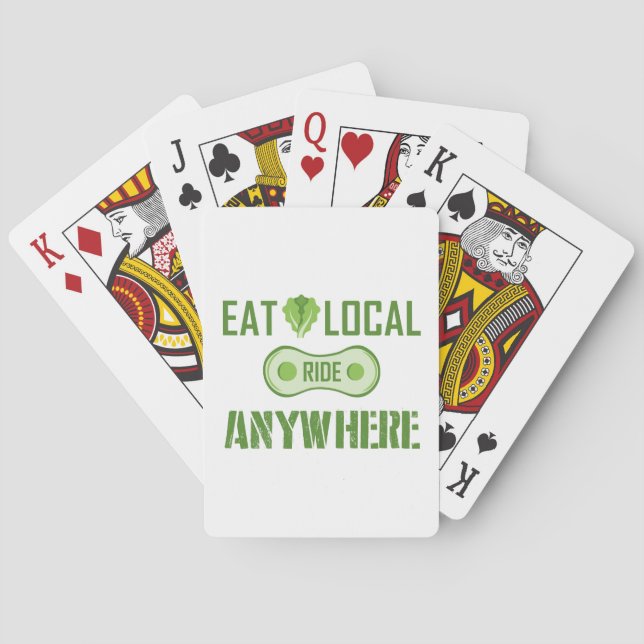 Jeu De Cartes Manger Localement, Parcourir N'Importe Où (dos)