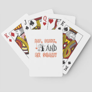 Jeu De Cartes Mangez Boire Et Faites Peur Art D'Halloween