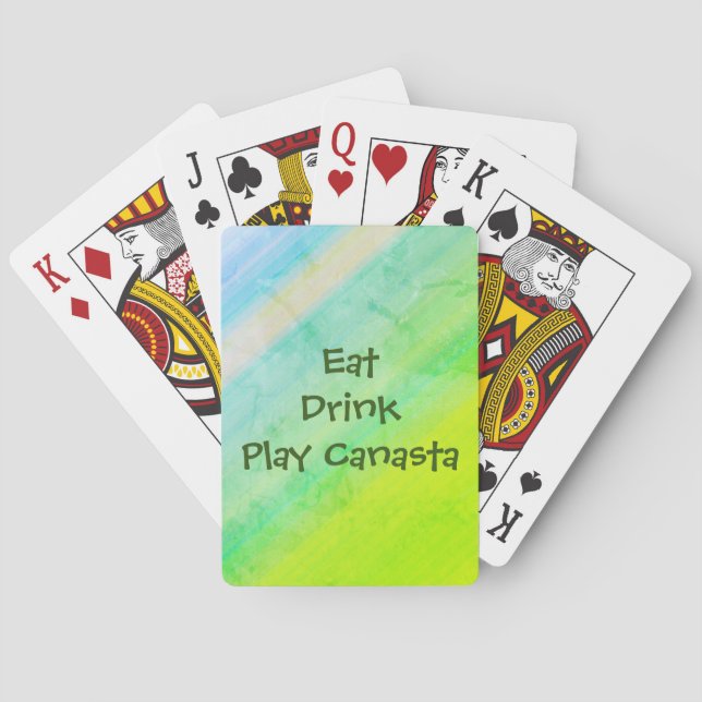Jeu De Cartes Mangez Boire Jouer aux cartes Canasta (dos)