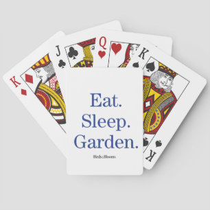 Jeu De Cartes Mangez. Sommeil. Jardin