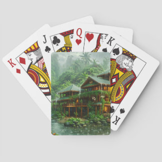Jeu De Cartes Manoir de la Forêt Tropicale Humide