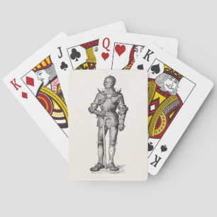Jeu De Cartes Manteau de l'épée brillante d'armure de chevalier