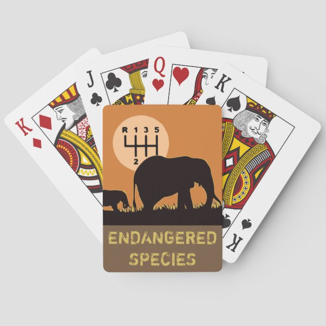 Jeu De Cartes MANUEL - En voie de disparition (dos)
