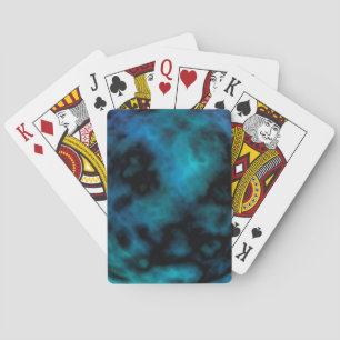 Jeu De Cartes Marbre Bleu Cosmic Faux
