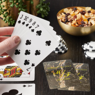 Jeu De Cartes Marbre élégant personnalisé