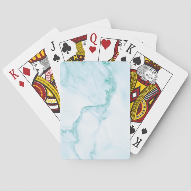 Jeu De Cartes Marbre turquoise (dos)