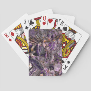 Jeu De Cartes Marbre violet de granit violet de pierre classique