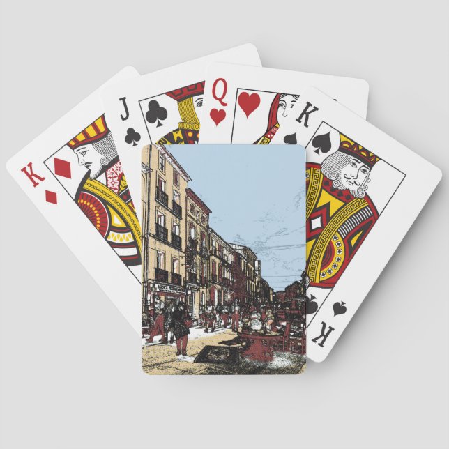 Jeu De Cartes Marché d'antiquités de Pezenas France (dos)
