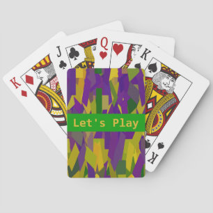 Jeu De Cartes Mardi Gras Blocs Jouer Des Cartes