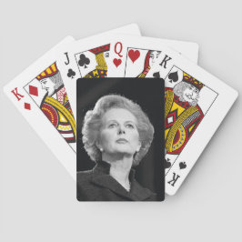 Jeu De Cartes Margaret Thatcher Jouer des cartes (noir et blanc)