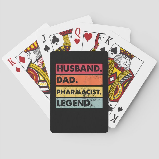 Jeu De Cartes Mari Papa Pharmist Légende Funny Pharmacy Techn (dos)