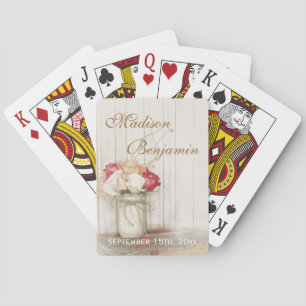 Jeu De Cartes Mariage campagnard personnalisé Favoriser la lectu