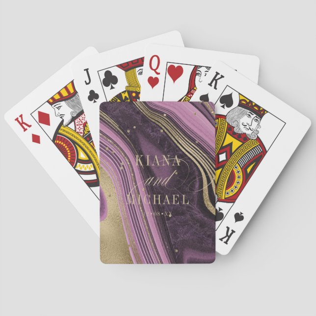 Jeu De Cartes Mariage d'âge Abstrait ID827 (dos)