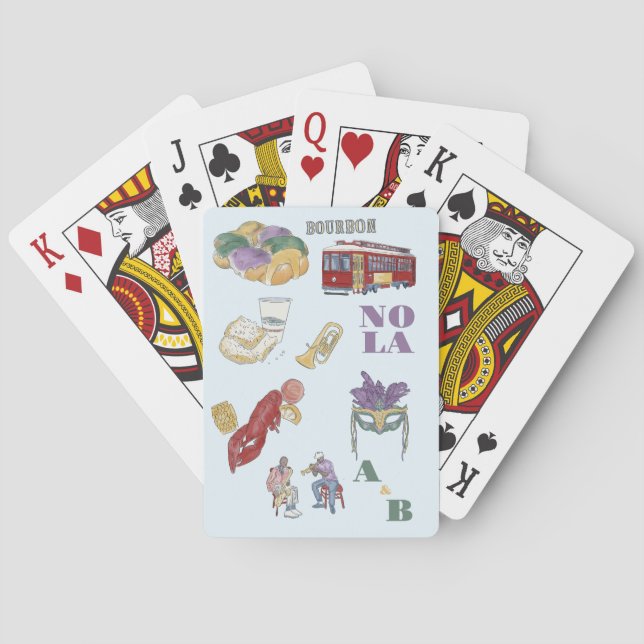 Jeu De Cartes Mariage de la Nouvelle-Orléans (dos)