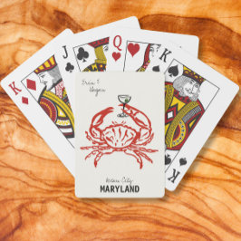 Jeu De Cartes Mariage du crabe du Maryland