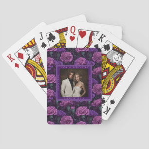 Jeu De Cartes Mariage Floral Luxueux Inspiré de l'Oeillet