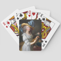 Marie Antoinette avec un rose