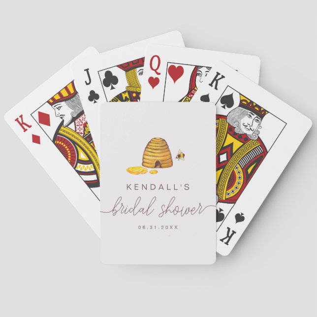 Jeu De Cartes Mariée à l'abeille (dos)