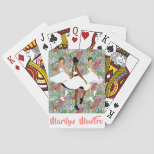 Jeu De Cartes Marilyn MonFRO jolie carte postale femme noire