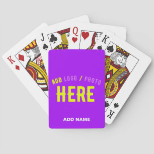 JEU DE CARTES MARQUE VÉRIFIÉE DE VIOLET MODERNE ET PERSONNALISAB