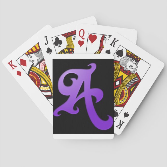 Jeu De Cartes Marquez avec des lettres A (dos)