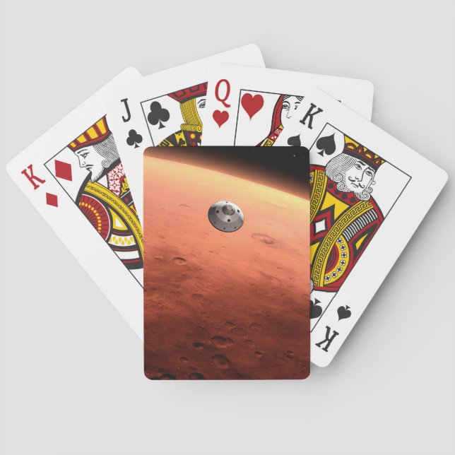 Jeu De Cartes Mars Science Laboratory approchant Mars. (dos)