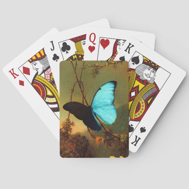 Jeu De Cartes Martin Johnson Heade Blue Morpho Butterfly (dos)
