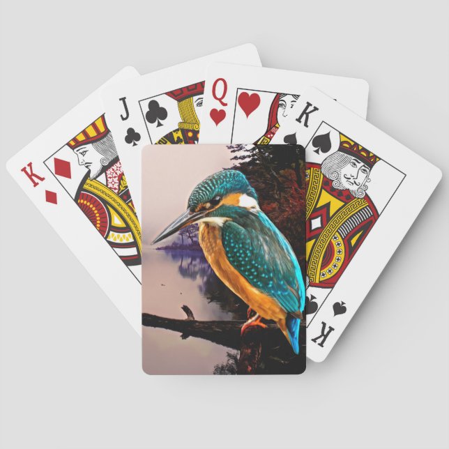 Jeu De Cartes Martin-pêcheur commun (dos)