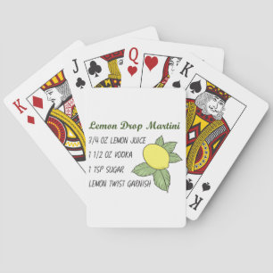 Jeu De Cartes Martini à la goutte de citron