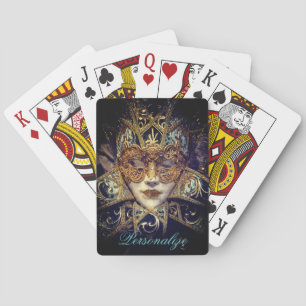 Jeu De Cartes Mascarade masque victorien élégant gothique