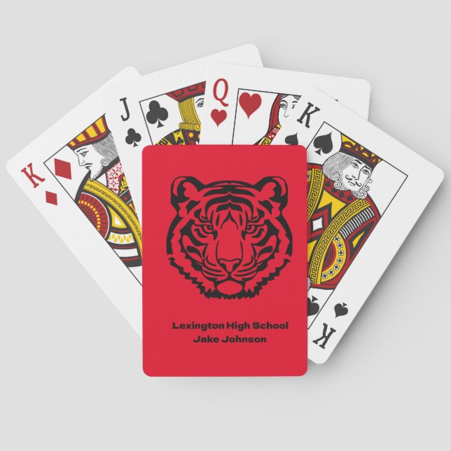 Jeu De Cartes Mascotte Tigre  (dos)
