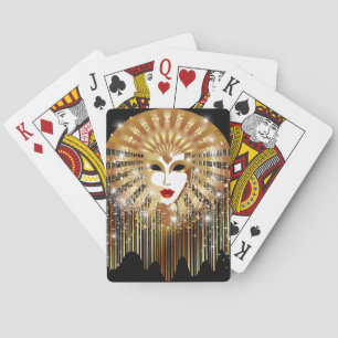 Jeu De Cartes Mask de la Fête du Venice Carnival