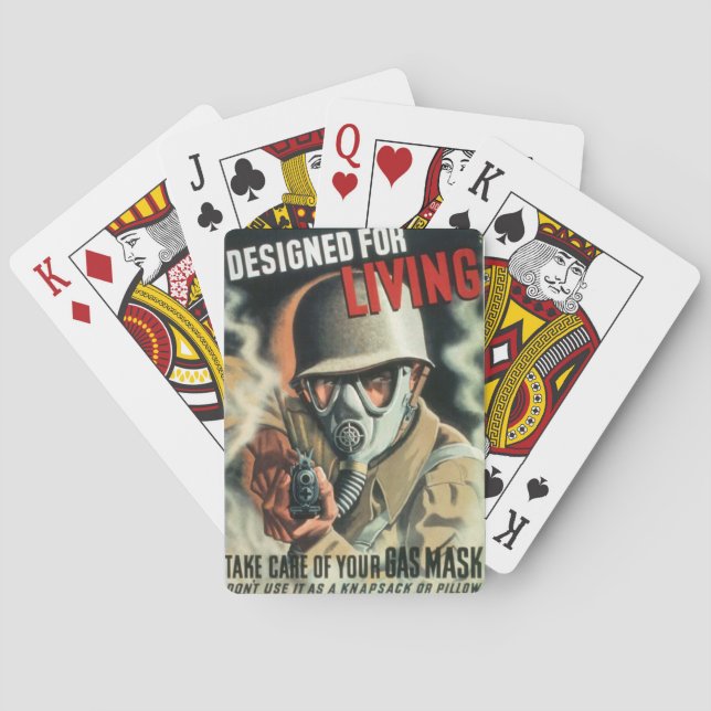 Jeu De Cartes Masque gaz (dos)