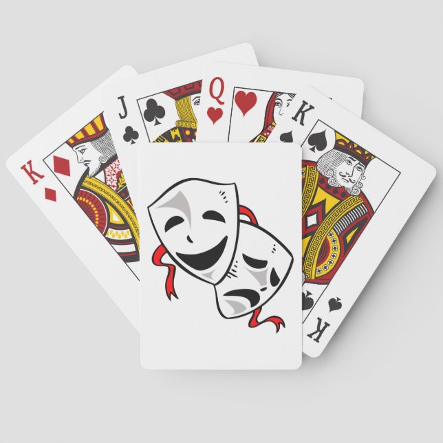 Jeu De Cartes Masques de drame (dos)