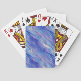 Jeu De Cartes Matin Glory Blue Wavy Texture