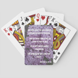 Jeu De Cartes Matthieu 6:33-34 Chercher Dieu chrétien