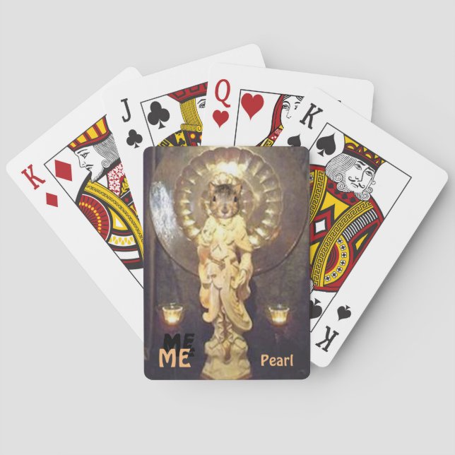 Jeu De Cartes ME Pearl jouant aux cartes (dos)