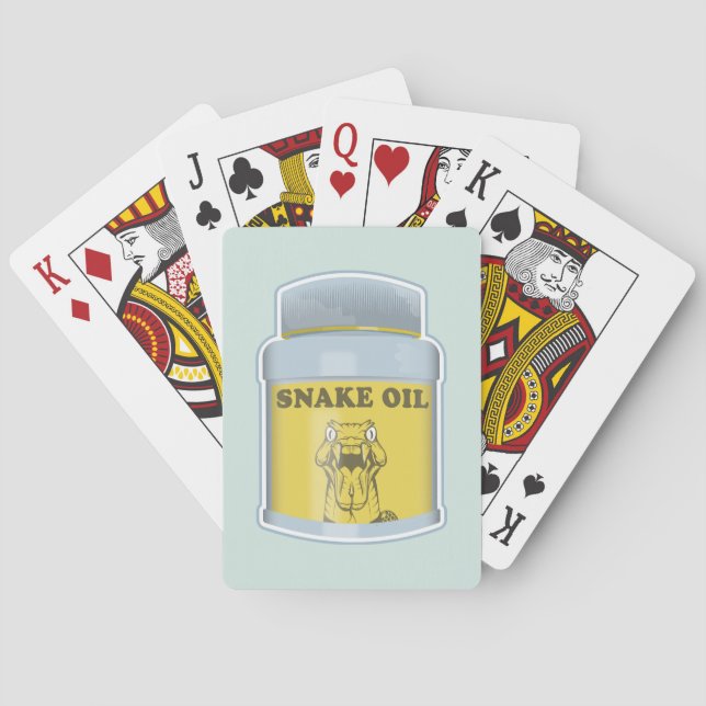 Jeu De Cartes Médecine alternative à l'huile de serpent (dos)