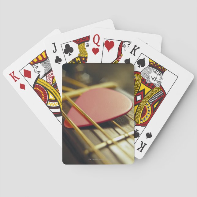 Jeu De Cartes Médiator pour guitare (dos)