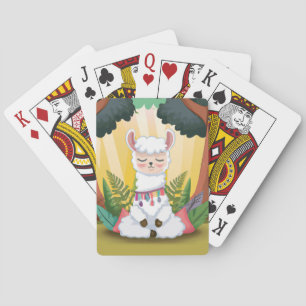 Jeu De Cartes Méditation de la llama dans la Forêt Magique
