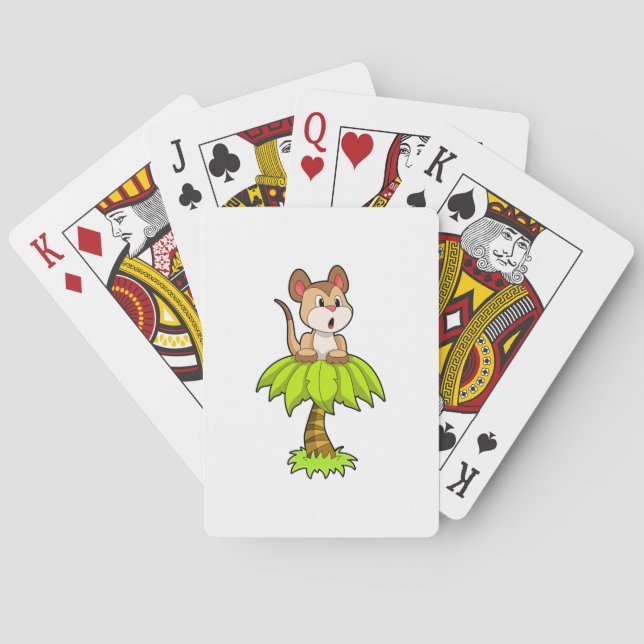 Jeu De Cartes Meerkat avec arbre (dos)