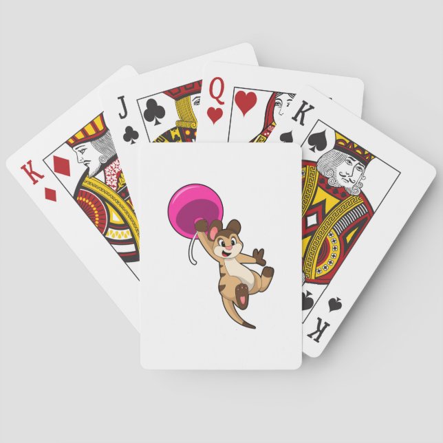 Jeu De Cartes Meerkat avec ballon (dos)