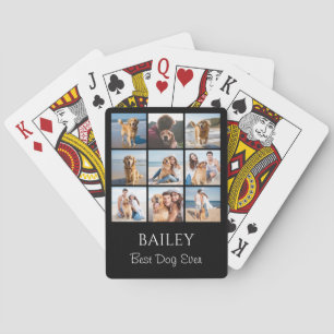 Jeu De Cartes Meilleur Collage photo de chien personnalisé