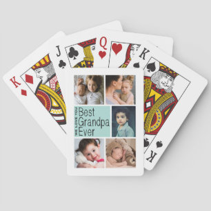 Jeu De Cartes Meilleur Collage photo de grand-père