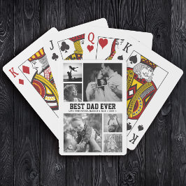 Jeu De Cartes Meilleur DAD jamais Famille Photo Collage Cool ten