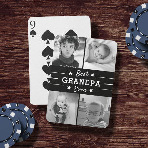 Jeu De Cartes Meilleur Grand-Père   Collage photo pour petits en