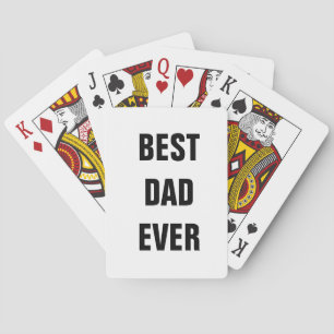 Jeu De Cartes Meilleur papa jamais Fête des pères Anniversaire C