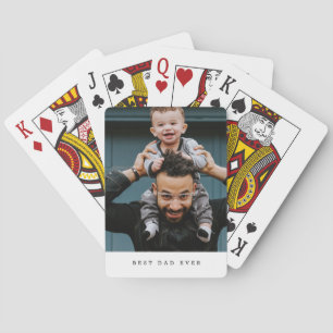 Jeu De Cartes Meilleur papa Jamais photo complète personnalisée