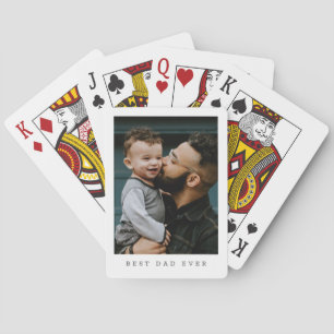 Jeu De Cartes Meilleur Papa Jamais Photo Personnalisée