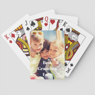 Jeu De Cartes Meilleure Grand-Mère Jamais Photo Classique Jouer